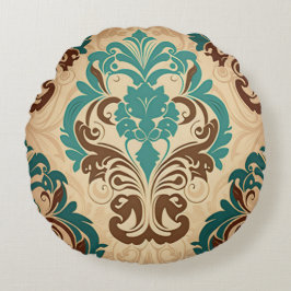 Almofada Redonda Travesseiro redondo de decoração do padrão da vinh