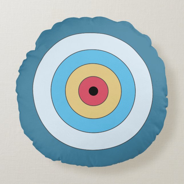 Almofada Redonda Travesseiro redondo de destino (Frente)