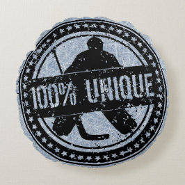 Almofada Redonda travesseiro redondo de goleiro de hóquei único a 1