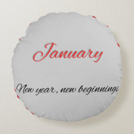 Almofada Redonda Travesseiro redondo de janeiro