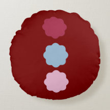 Travesseiro redondo de linha circular