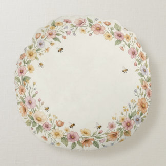 Almofada Redonda Travesseiro Redondo de Mel de Flor Silvestre – Coz