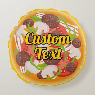 Almofada Redonda Travesseiro redondo de pizza
