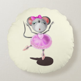 Almofada Redonda Travesseiro redondo do mouse Ballerina