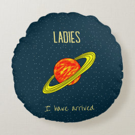 Almofada Redonda Travesseiro redondo do planeta Saturno