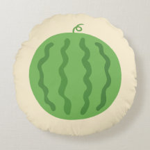 Travesseiro Redondo Duplo Face de Melão de Verão D