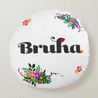 Almofada Redonda Travesseiro Redondo Engraçado Filipino Bruha Boho 