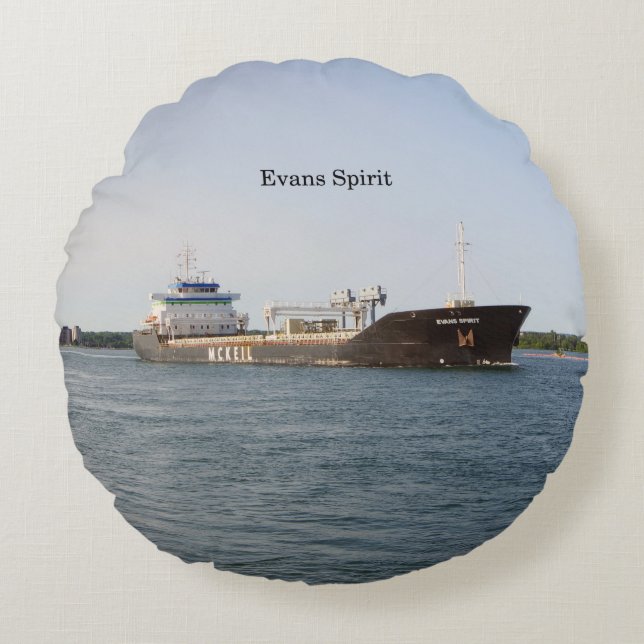 Almofada Redonda Travesseiro redondo Evans Spirit (Frente)