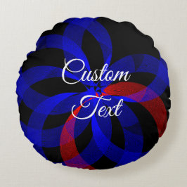 Almofada Redonda Travesseiro redondo geométrico Revolucionário com 