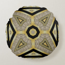 Almofada Redonda Travesseiro Redondo Glam Globo Art Deco