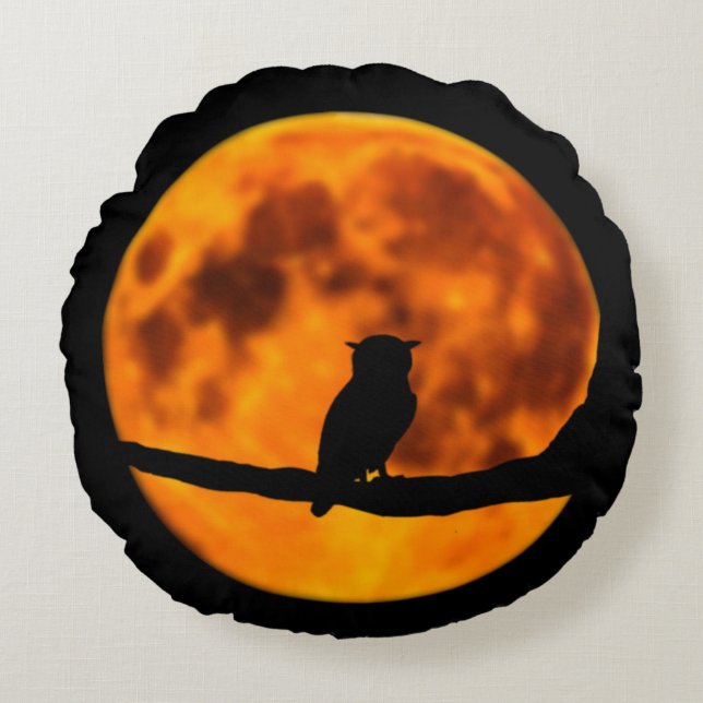 Almofada Redonda Travesseiro redondo Halloween (Frente)