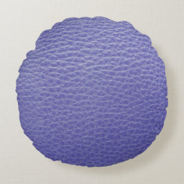 Almofada Redonda Travesseiro redondo Impressão de olhar de couro az