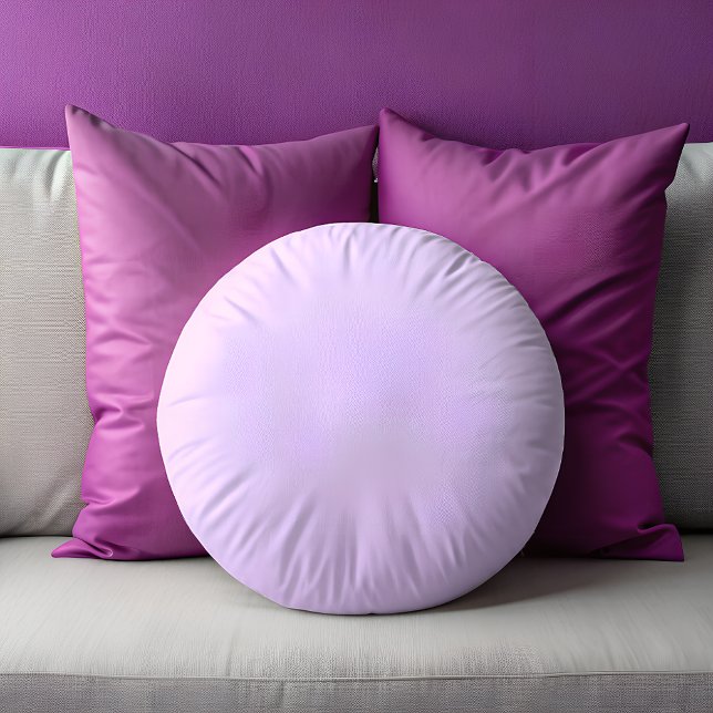 Almofada Redonda Travesseiro redondo Lilac (Lilac Solid Round Pillow)