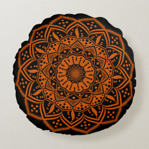 Almofada Redonda Travesseiro Redondo Mandala