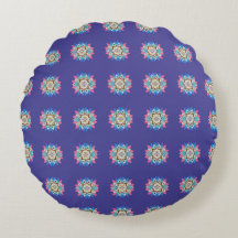 Travesseiro Redondo Mandala Roxo