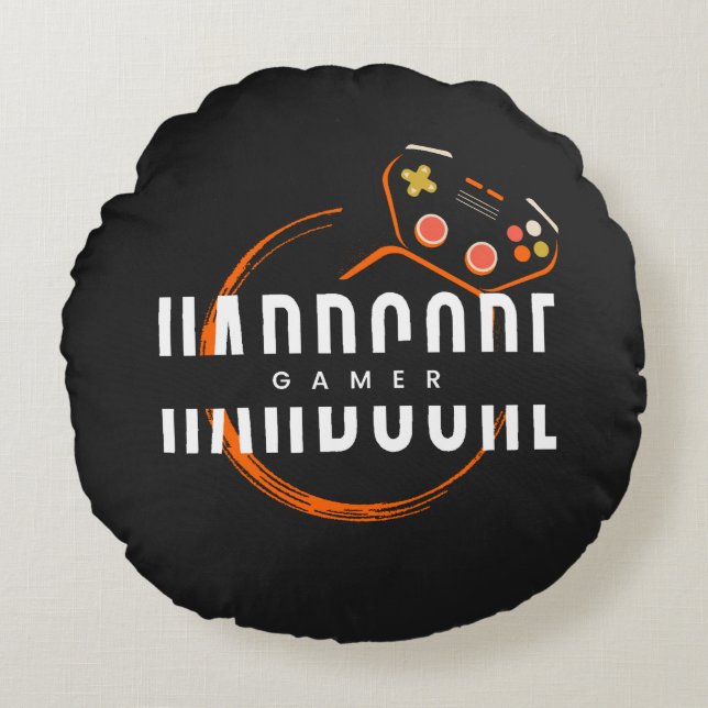 Almofada Redonda Travesseiro Redondo para Jogadores Pesados (Frente)