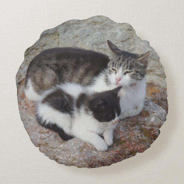 Almofada Redonda Travesseiro redondo para mãe e criança (Verso)