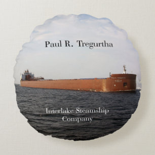 Almofada Redonda Travesseiro redondo Paul R. Tregurtha