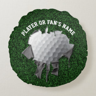 Almofada Redonda Travesseiro Redondo Torn Golf