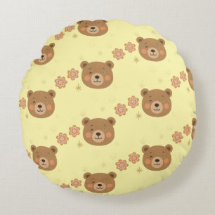Almofada Redonda Travesseiro Redondo Urso Sparkle