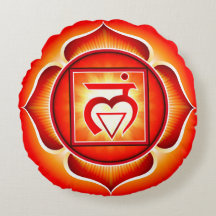 Travesseiro Round Chakra Muladhara Yoga
