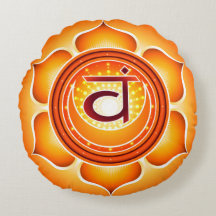 Travesseiro Round Chakra Svadhisthana Yoga
