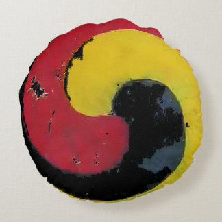 ALMOFADA REDONDA TRAVESSEIRO ROUND - KOREAN YIN YANG - VINTAGEM E M