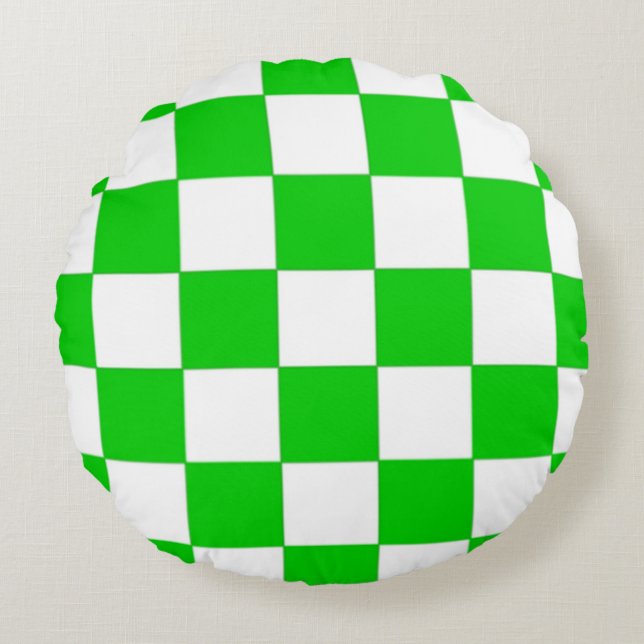 Almofada Redonda Travesseiro Summer Gingham (Frente)