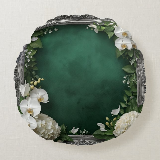 Almofada Redonda Travesseiro único redondo de 16 polegadas personal (Frente)