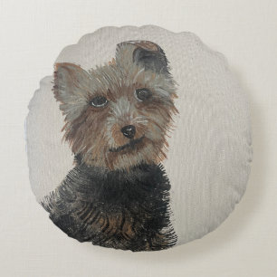Almofada Redonda Travesseiro Yorkie Round
