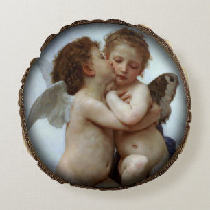 Almofada Redonda Travesseiros antigos redondos da arte