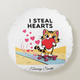 Almofada Redonda Travesseiros de Namorados Sentimentais Modernos pa