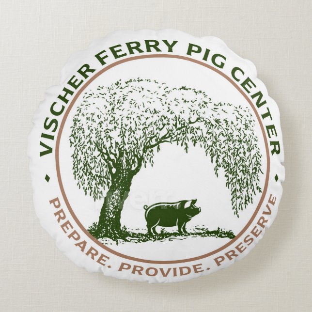 Almofada Redonda Travesseiros decorativos VFPC (Frente)