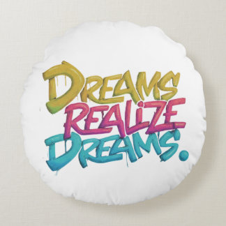Almofada Redonda Travesseiros e Poufs