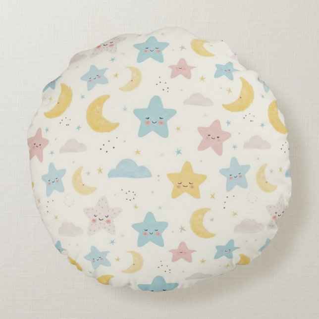 Almofada Redonda Travesseiros para bebês (Verso)