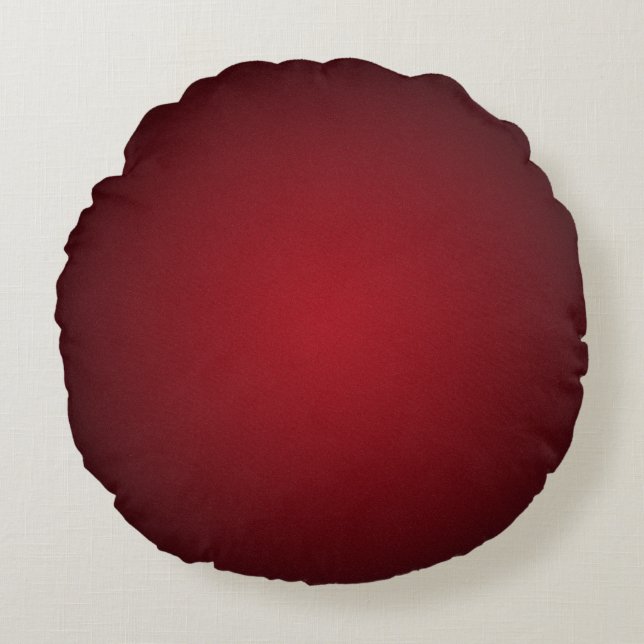 Almofada Redonda Trendy Red-Black Grainy Vignette (Frente)