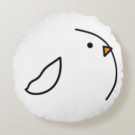 Almofada Redonda Três aves no arame