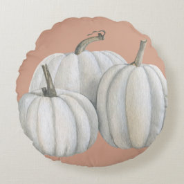 Almofada Redonda Três Pumpkins Branco