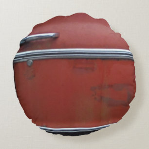 Almofada Redonda Trim prateado Red Chevy