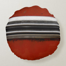 Almofada Redonda Trim prateado Red Chevy