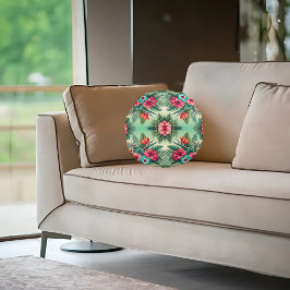 Almofada Redonda Trópicos brilhantes