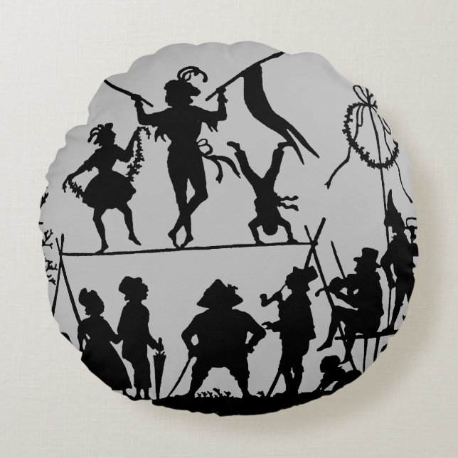 Almofada Redonda Trupe de circo (Frente)