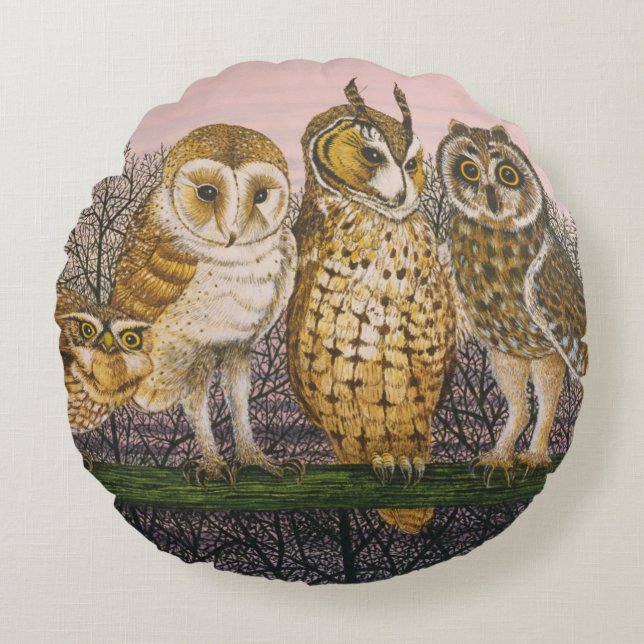 Almofada Redonda Turquia-whit a Turquia-whooing (Frente)