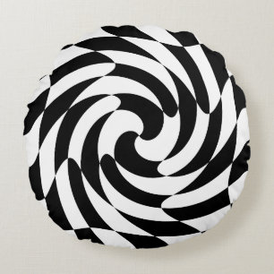 Almofada Redonda Twirl Chess