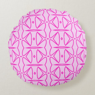 Almofada Redonda Two Toned Pink Pattern Round Pillow
