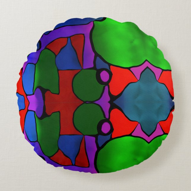 Almofada Redonda Tye Already (Frente)