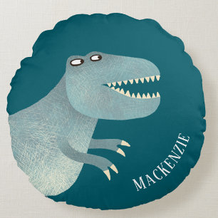 Almofada Redonda Tyrannosaurus Rex Diversão Personalizada