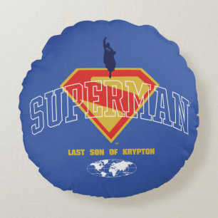 Almofada Redonda Último Filho de Krypton Emblem