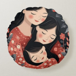 Almofada Redonda Um Abraço da Mãe