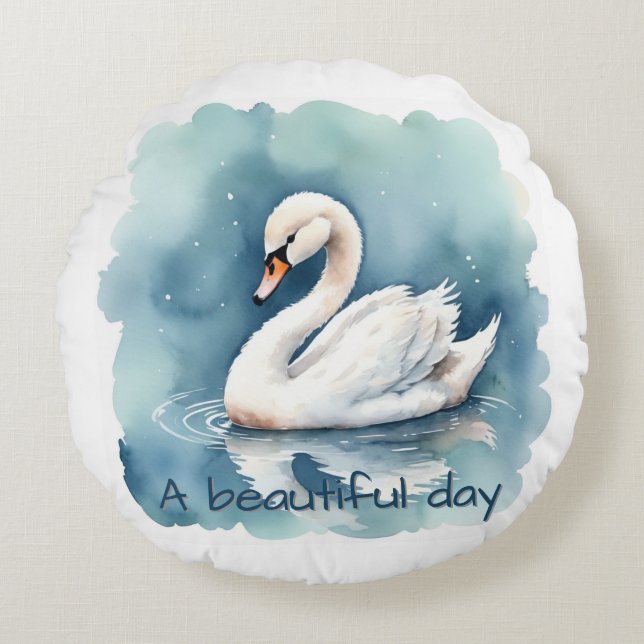 Almofada Redonda Um belo conjunto de dias (Frente)